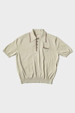 14G Knit CAROL Polo - Beige