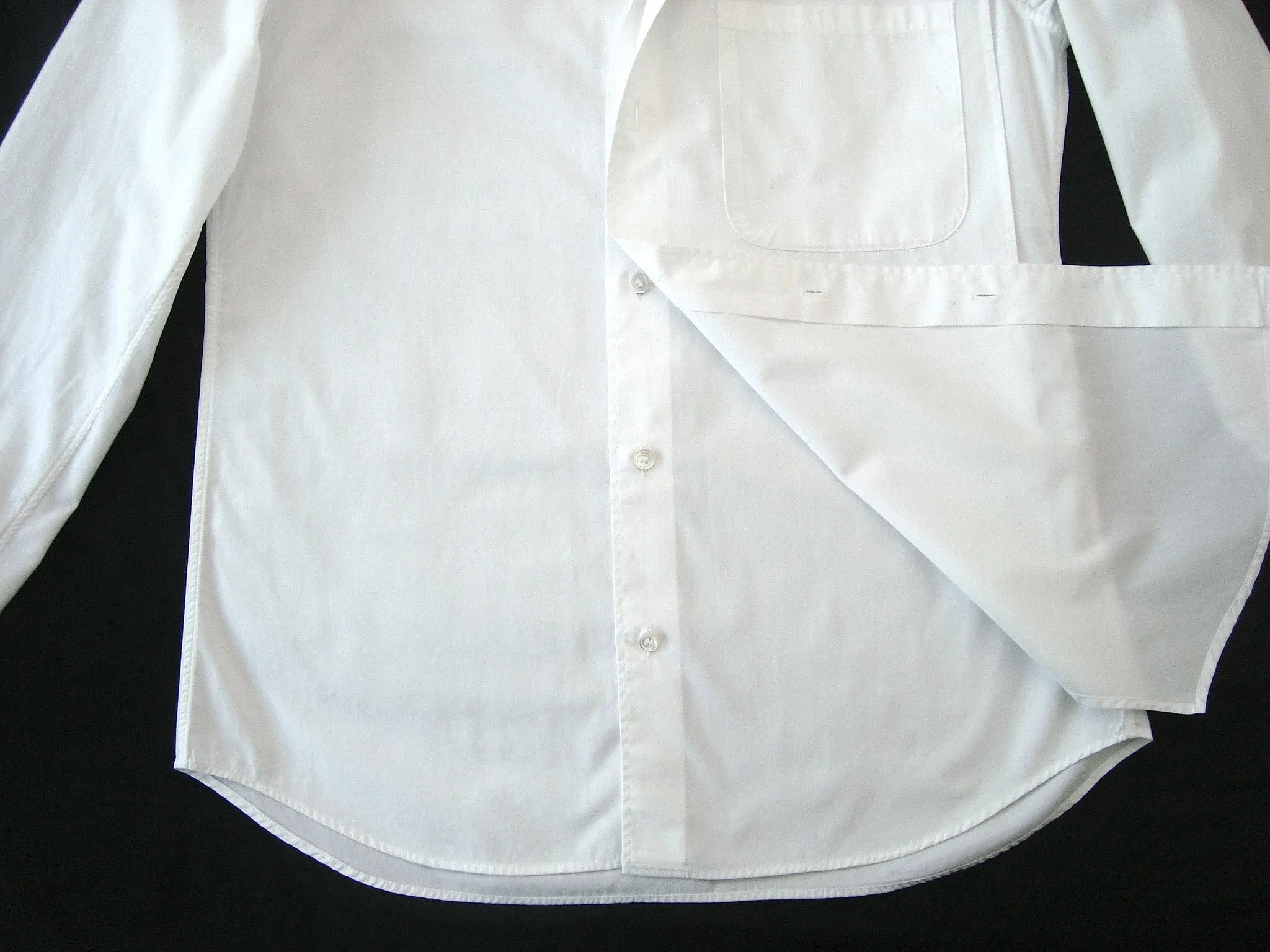 1997 Asymmetrical Tailored Shirt with Layered Panel