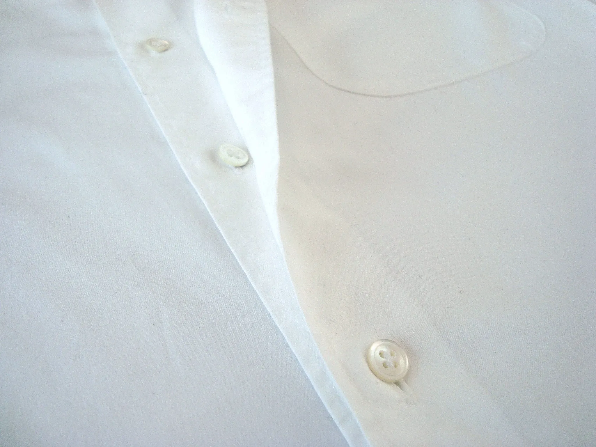 1997 Asymmetrical Tailored Shirt with Layered Panel