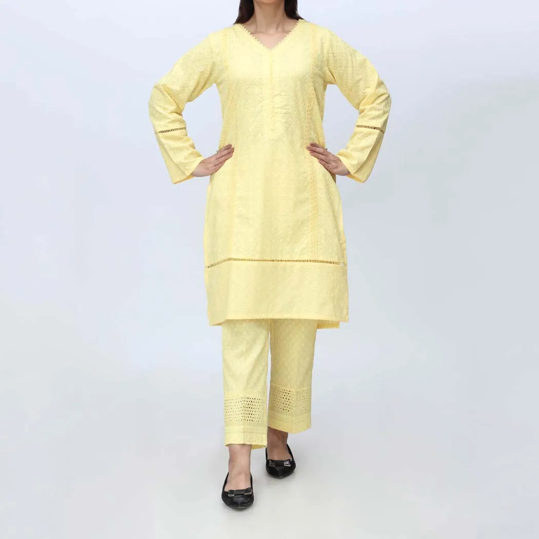 1PC-Embroidered ChikanKari Shirt PS4170