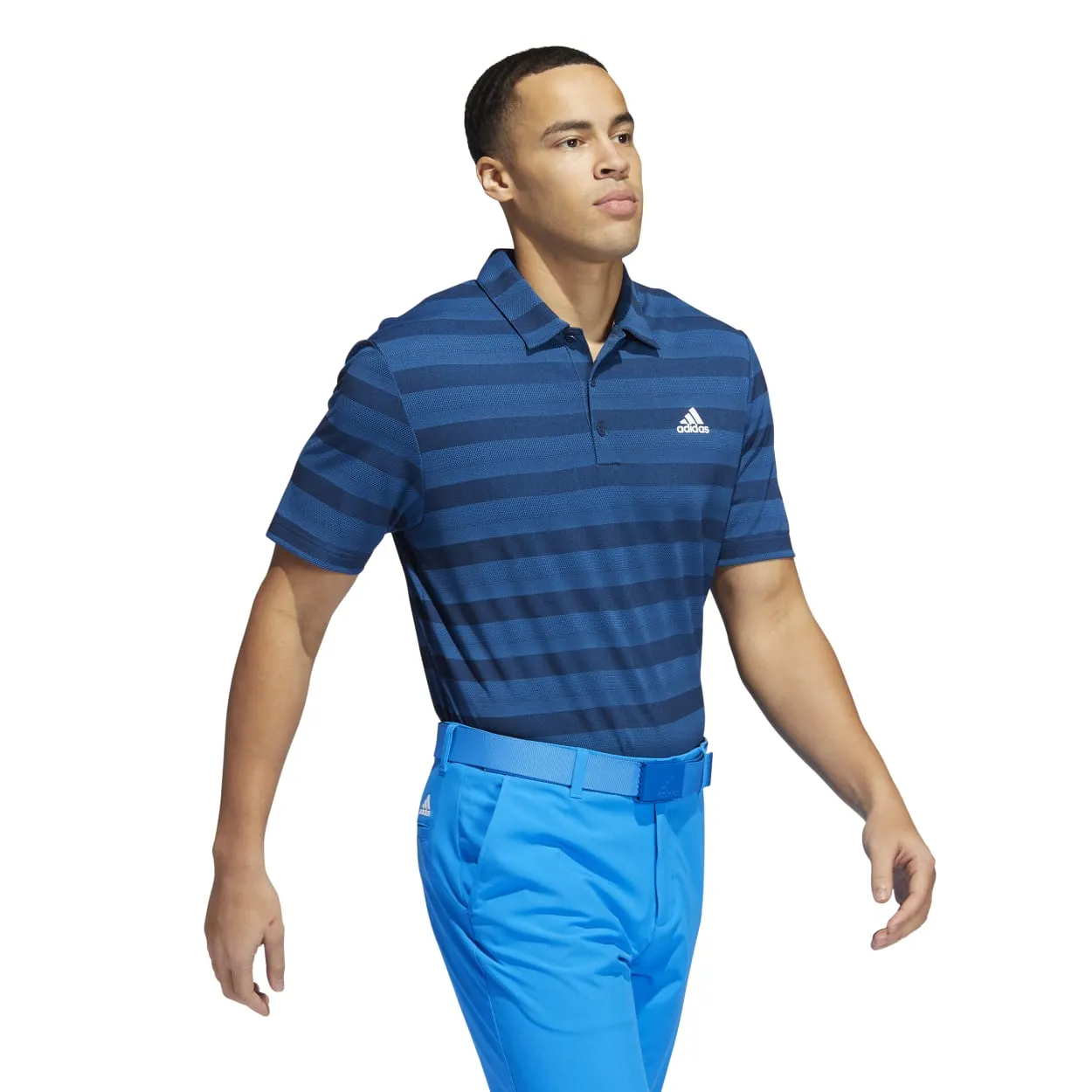 adidas 2-Colour Stripe Golf Polo Shirt HI5179