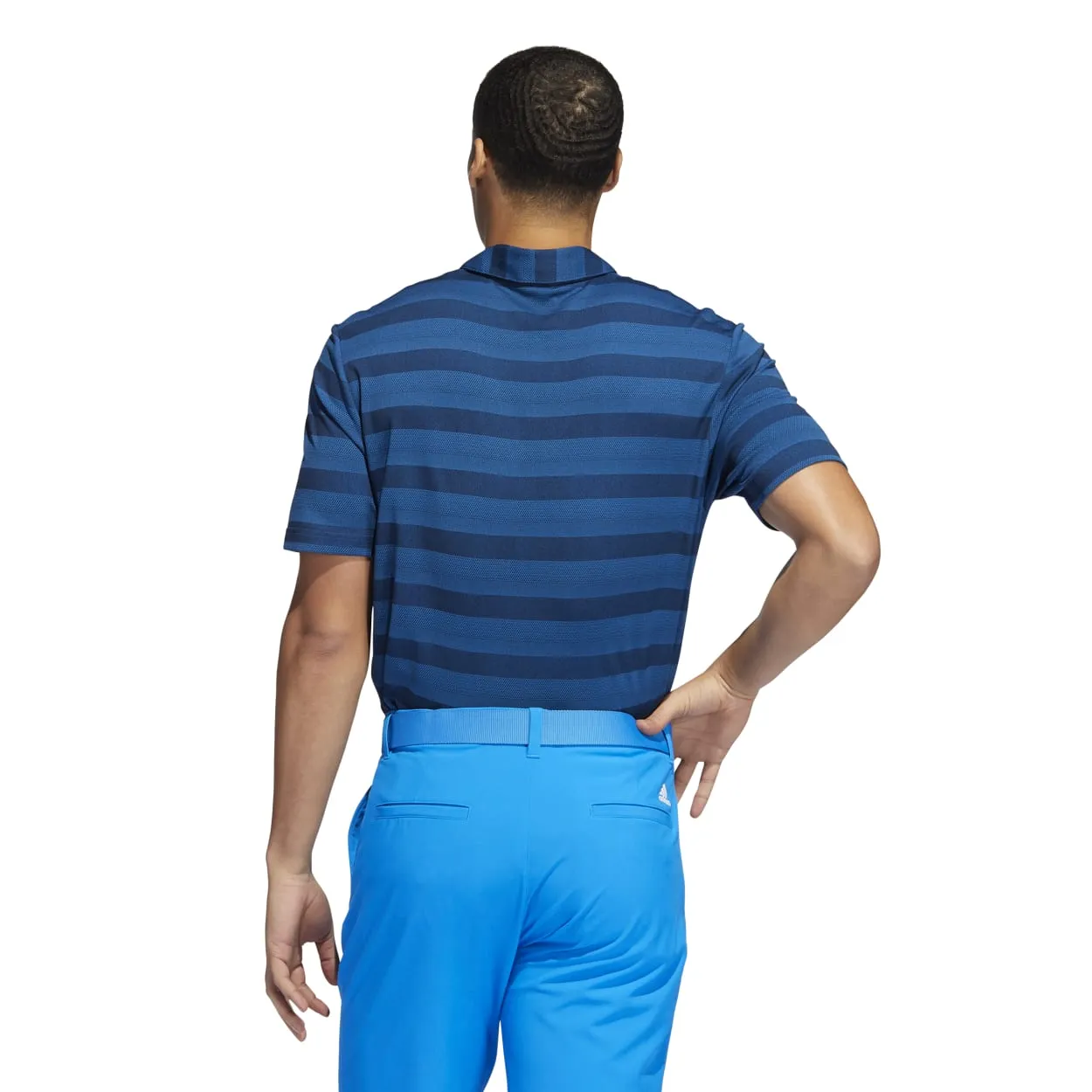 adidas 2-Colour Stripe Golf Polo Shirt HI5179