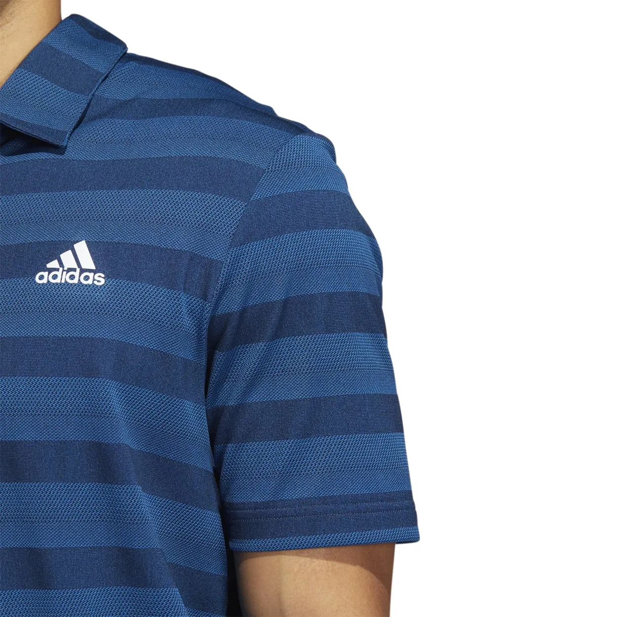 adidas 2-Colour Stripe Golf Polo Shirt HI5179