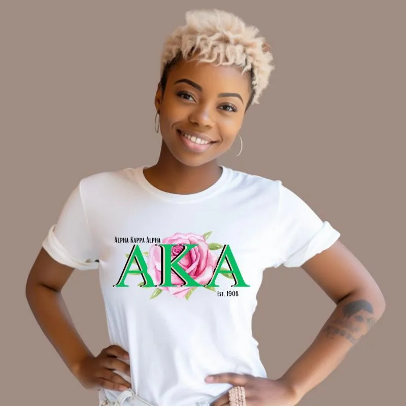 Alpha Kappa Alpha Flower Design PNG Download