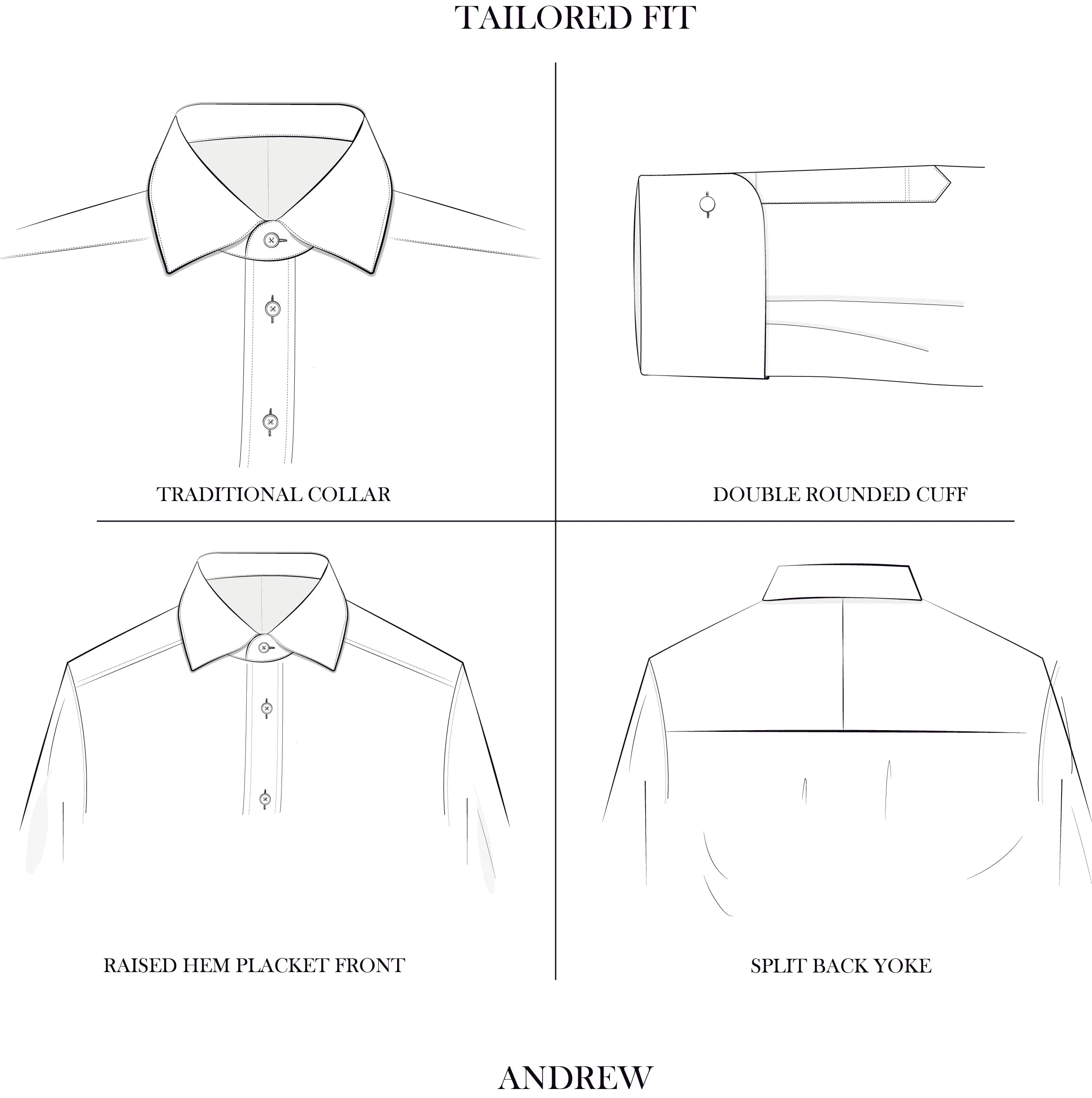 Andrew White Twill Shirt