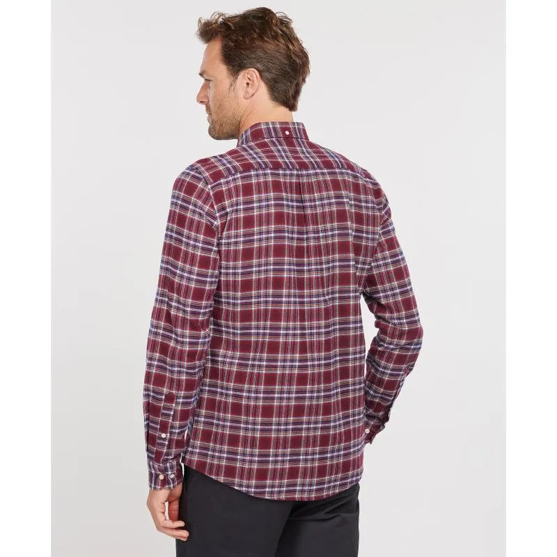 Barbour Alderton Tailored Mens Shirt - Ruby