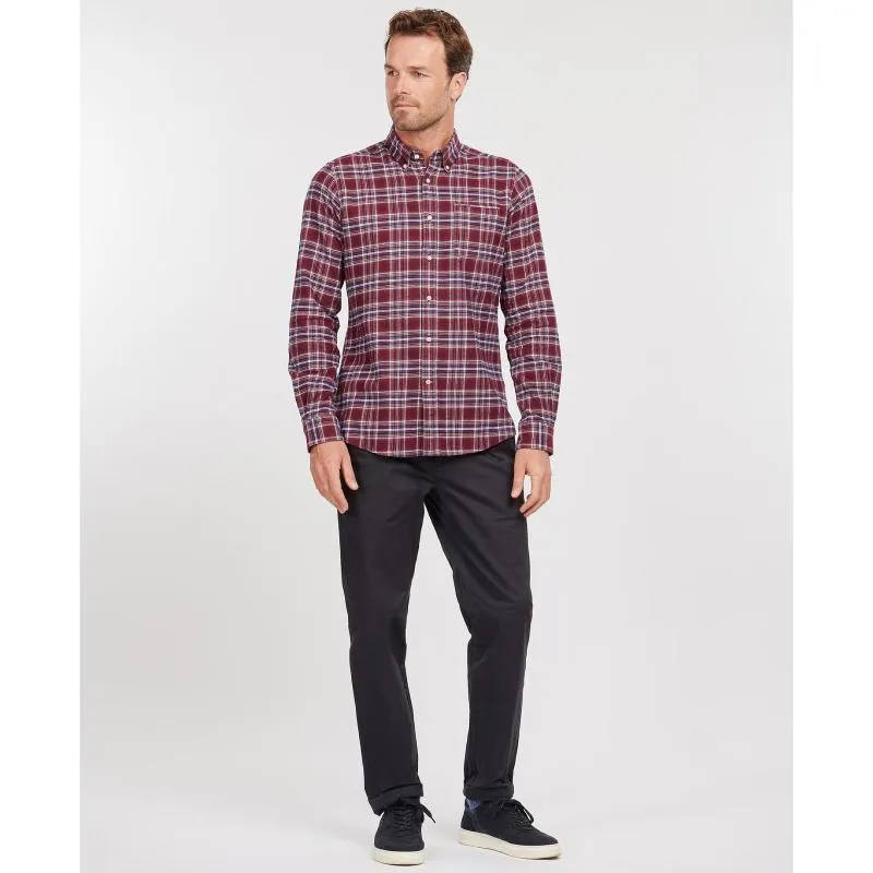 Barbour Alderton Tailored Mens Shirt - Ruby