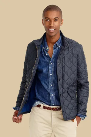 Barbour Chelsea Flyweight Navy Quilt Jacket MQU0007NY92