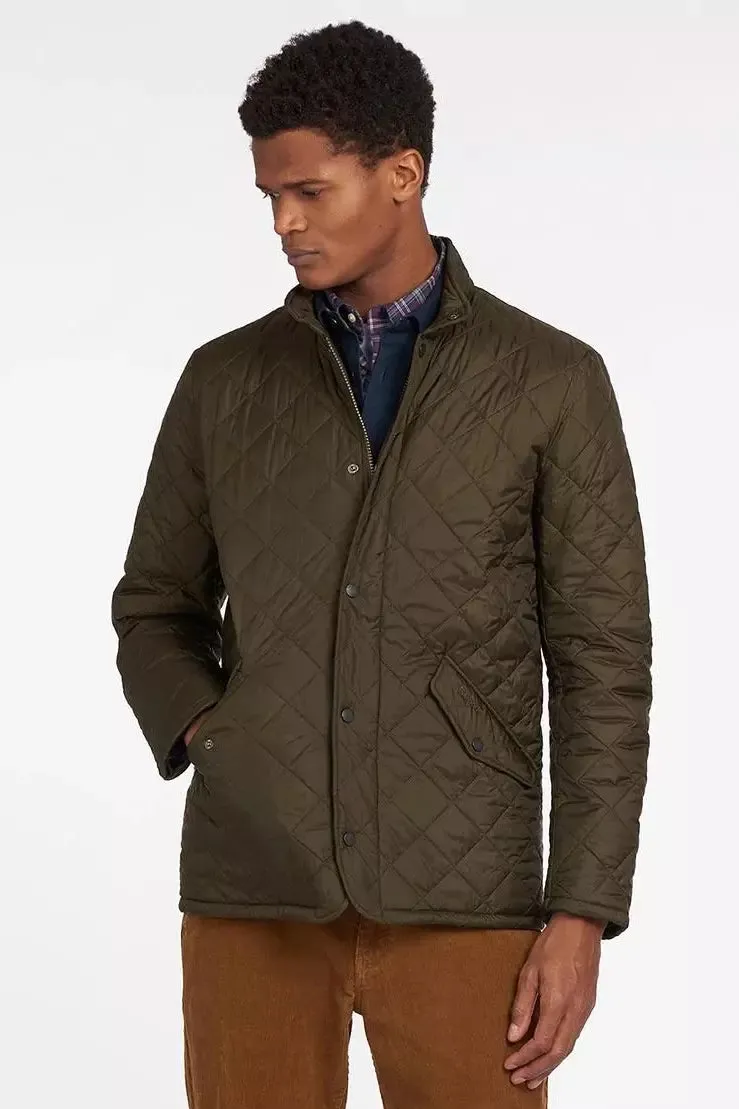 Barbour Chelsea Flyweight Quilted jacket in Olive MQU0007OL52