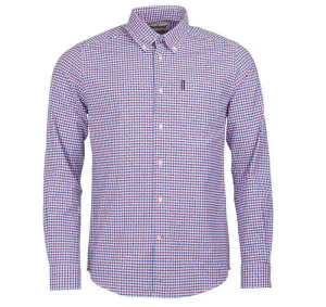 Barbour Gingham 11 Tailored Mens Shirt - Red