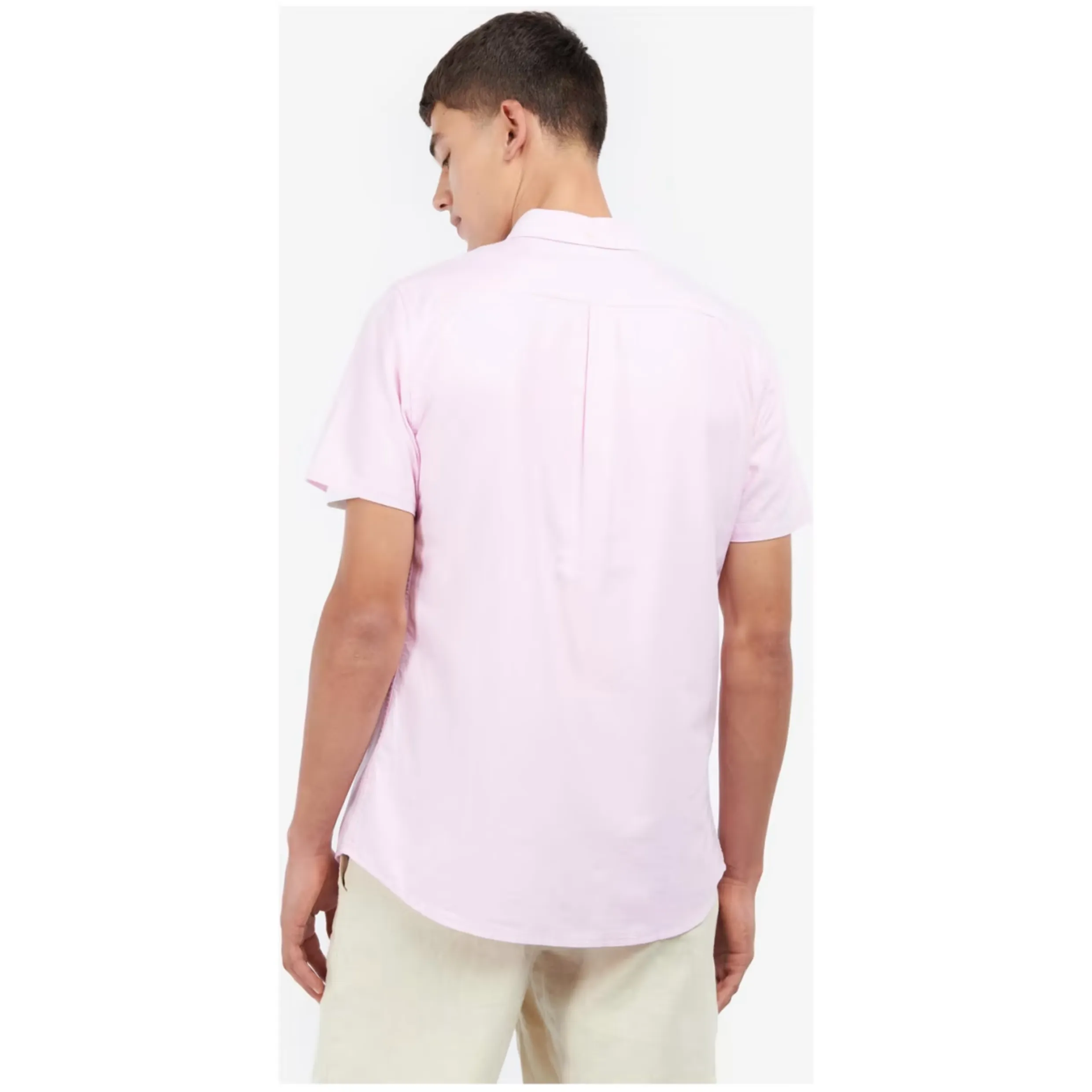 BARBOUR OXTOWN SHORT SLEEVED TAILORED SHIRT MSH5313PI51 PINK