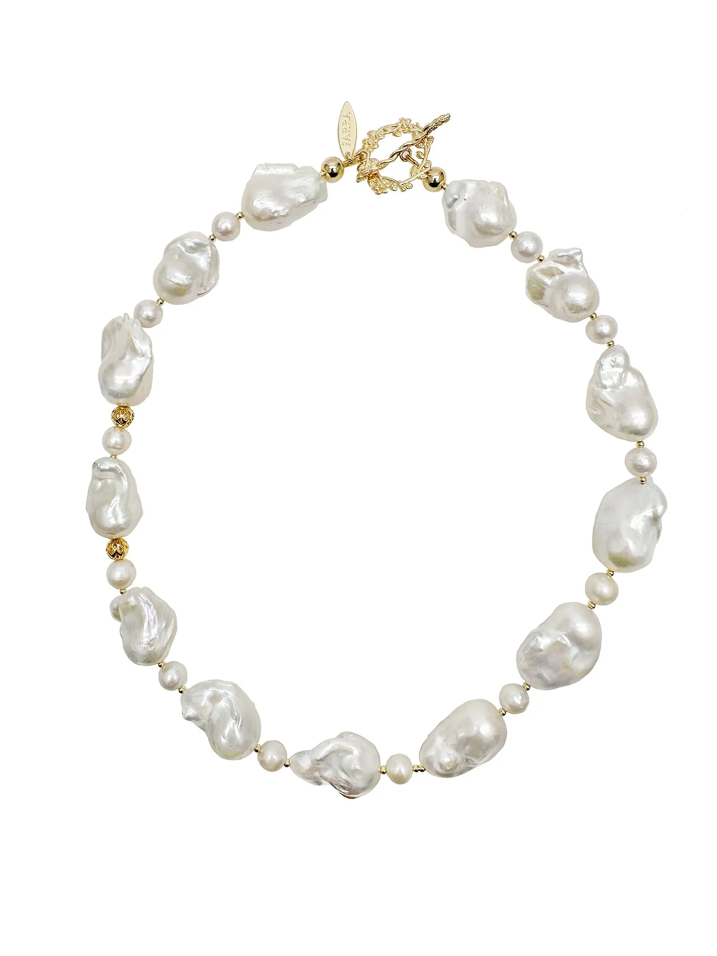 Baroque Pearls Short Necklace KN005