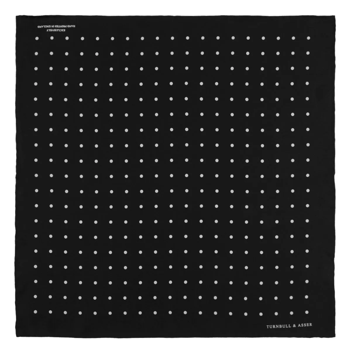 Black Spot Silk Pocket Square