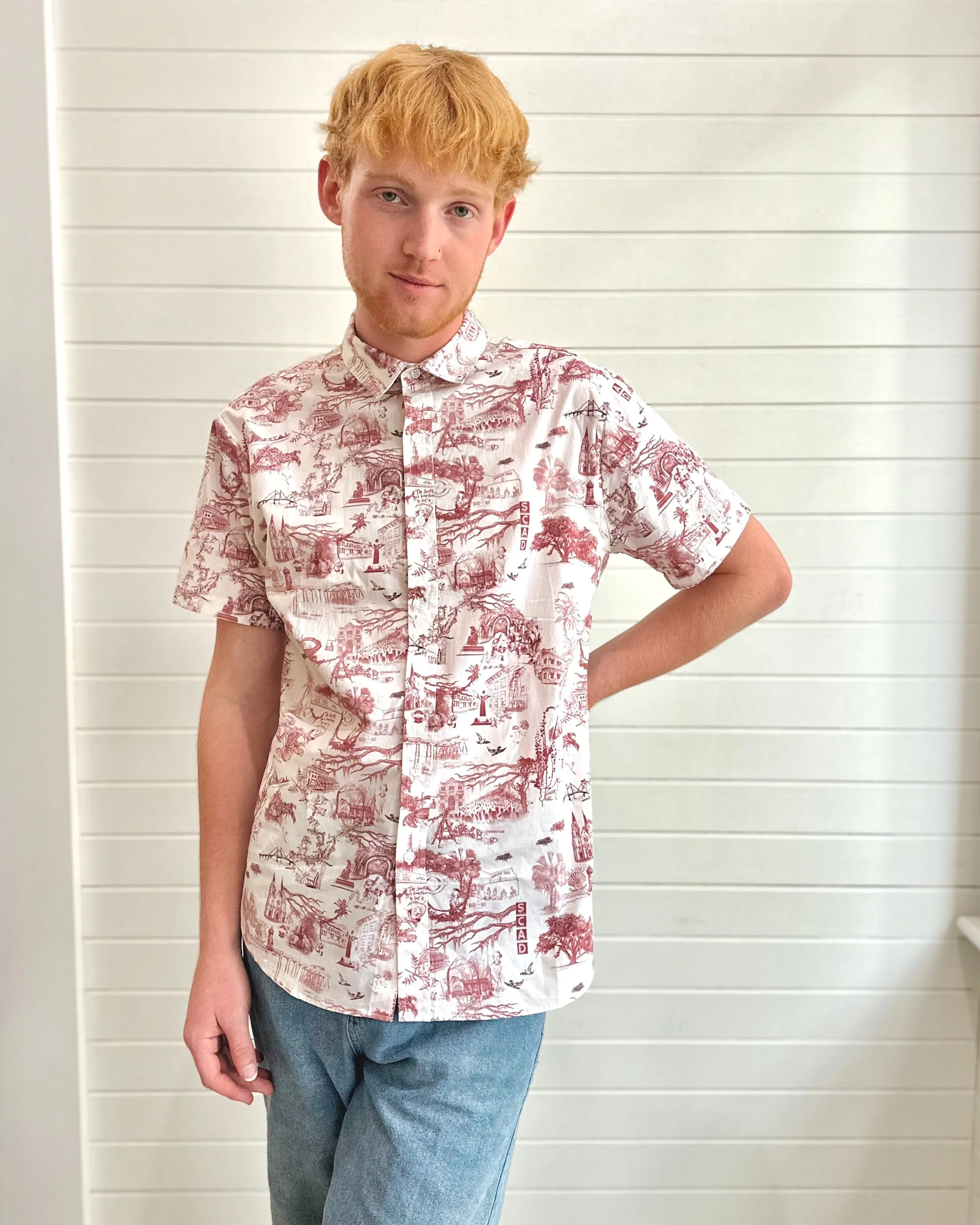 Blank Canvas Button up- Savannah Toile