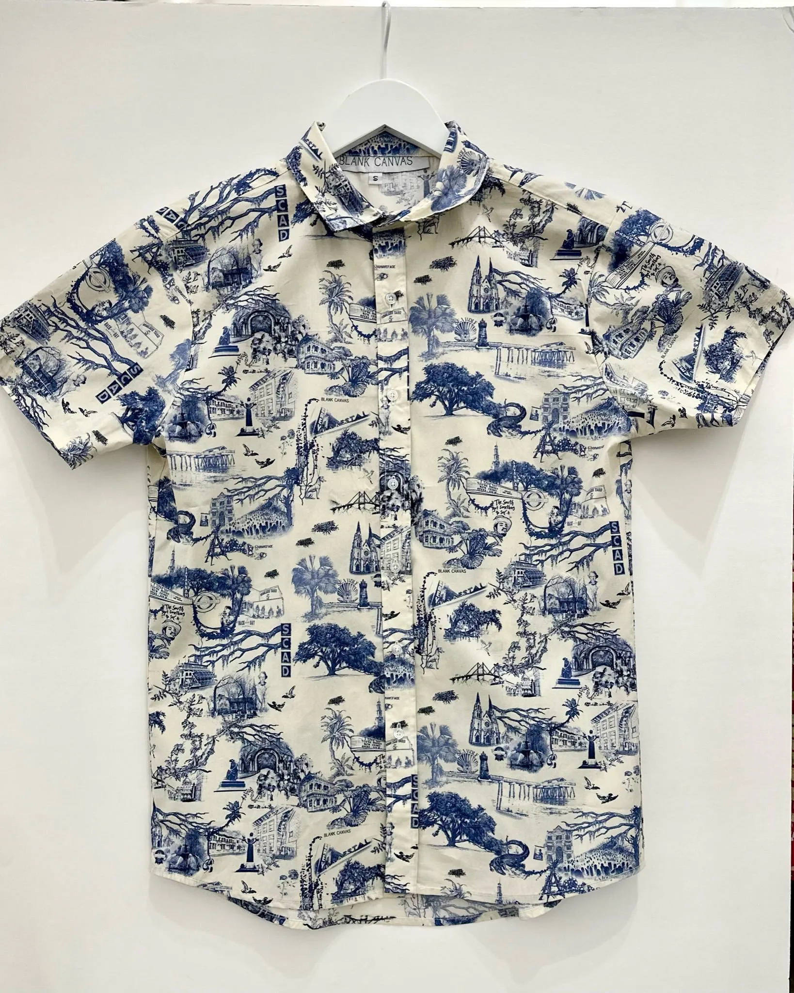 Blank Canvas Button up- Savannah Toile