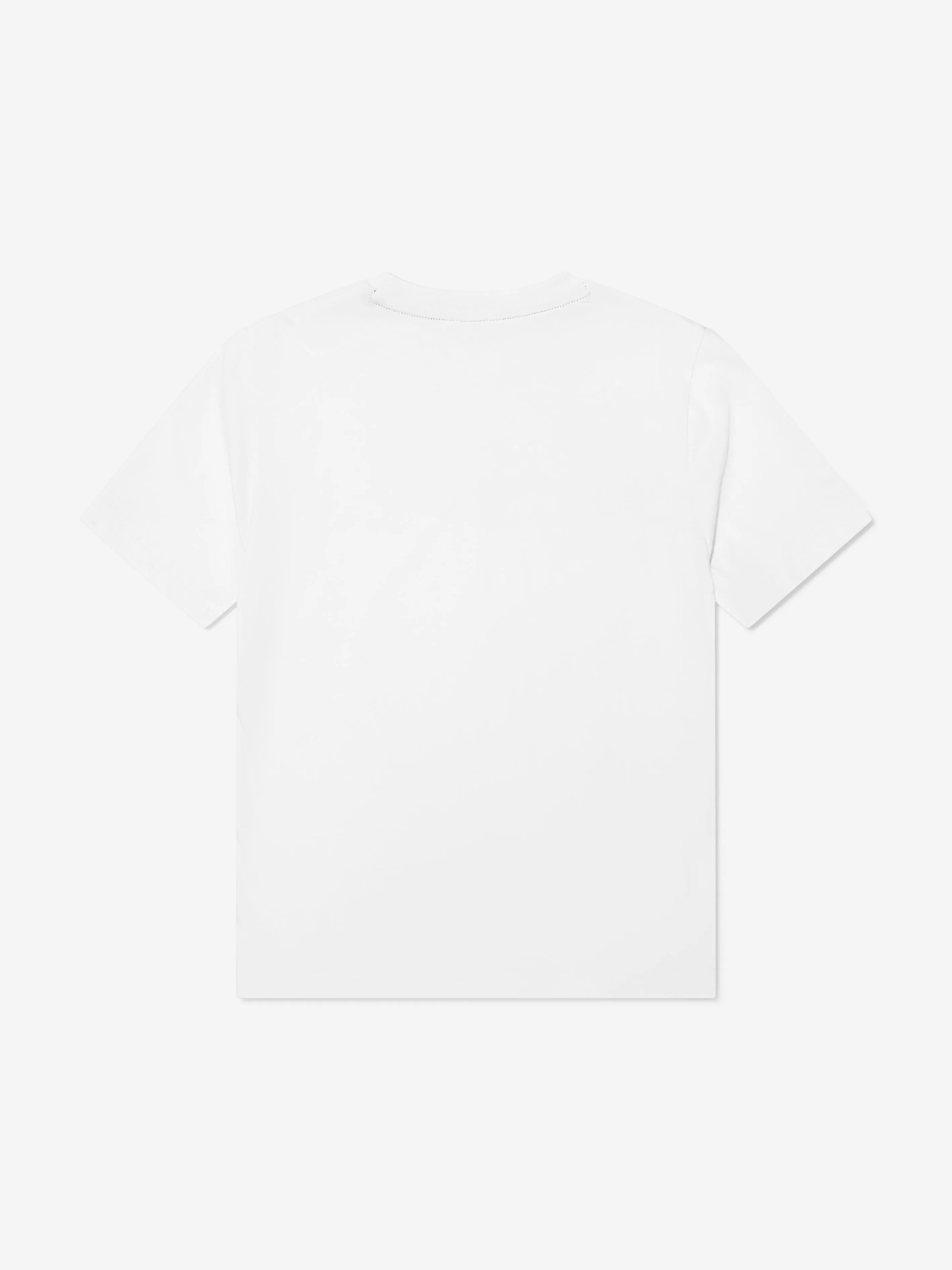 BOSS Boys Logo Stripe T-Shirt In White