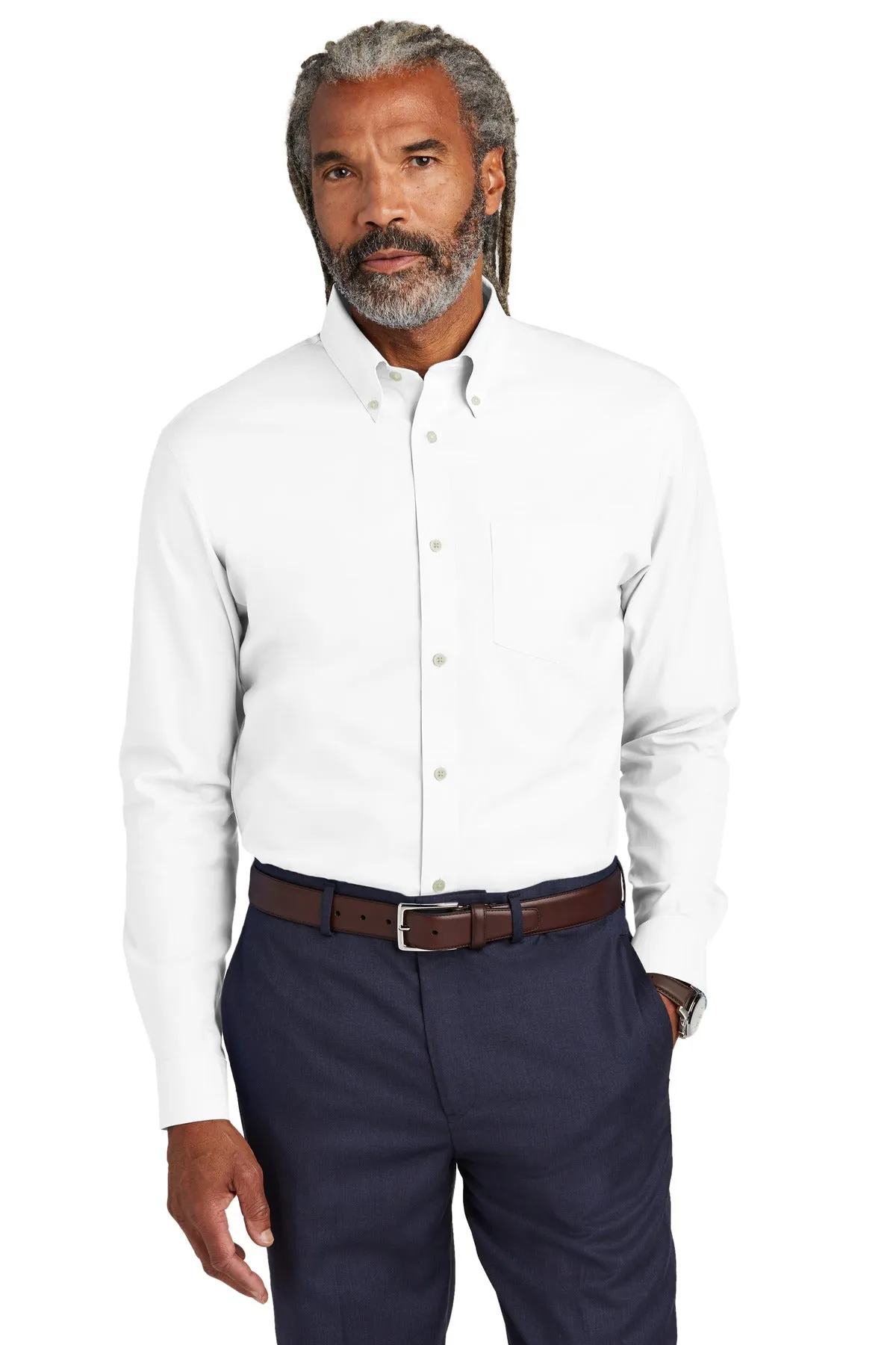 Brooks Brothers Wrinkle-Free Stretch Pinpoint Shirt. BB18000