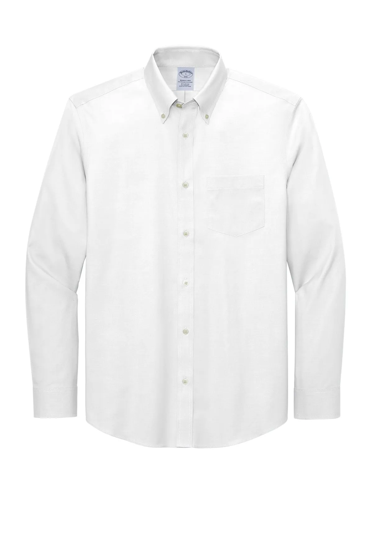 Brooks Brothers Wrinkle-Free Stretch Pinpoint Shirt. BB18000