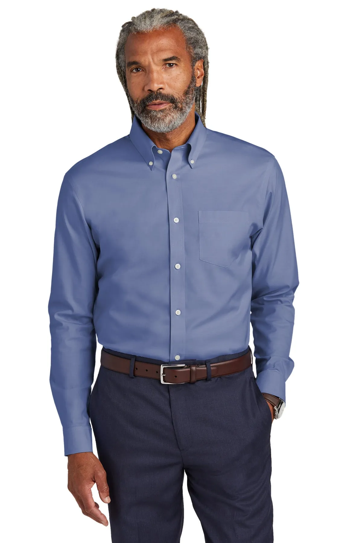 Brooks Brothers Wrinkle-Free Stretch Pinpoint Shirt. BB18000