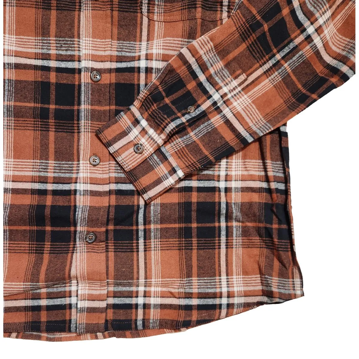 Brushed Flannel Plaid Rust