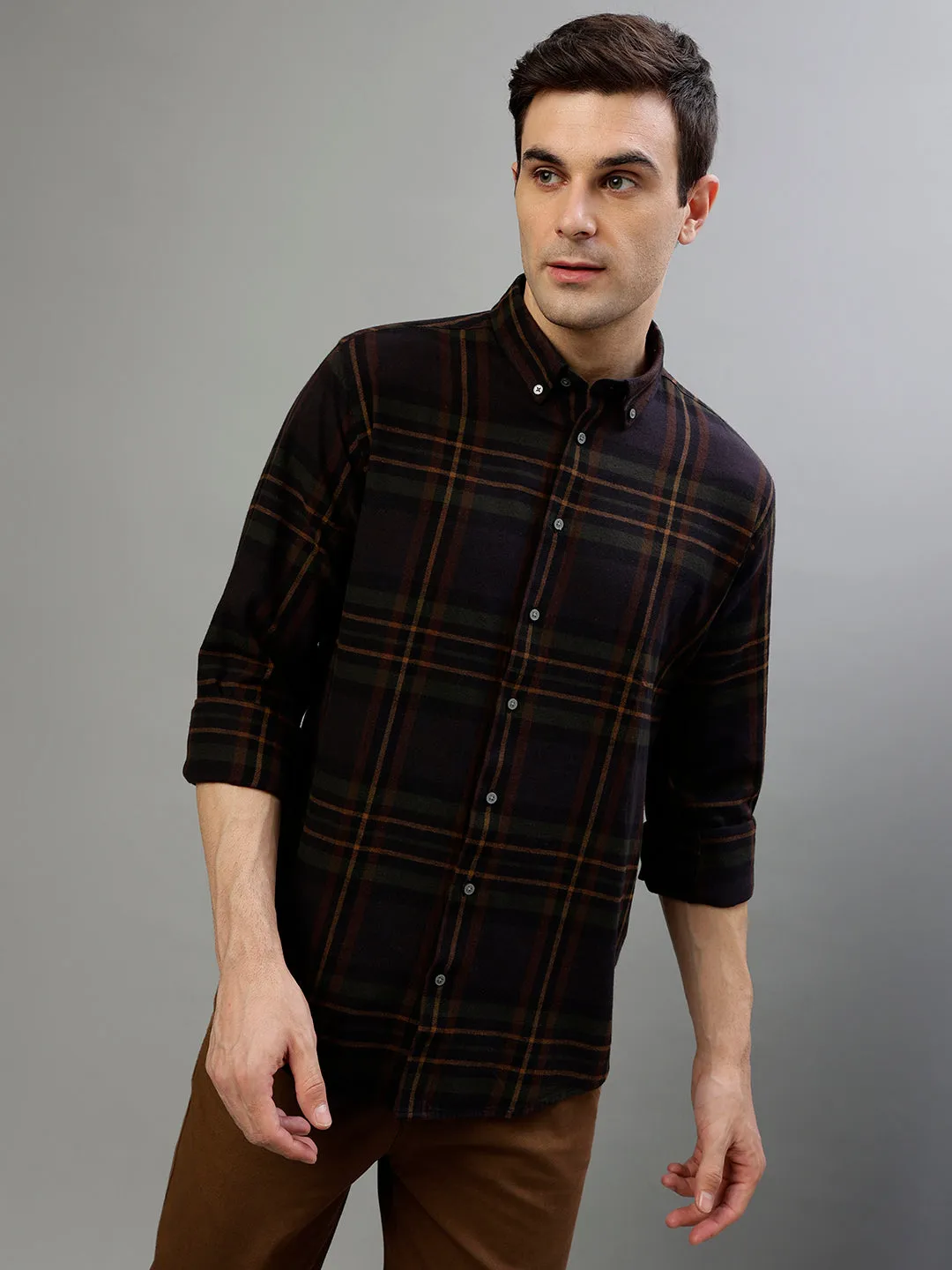 Bruun & Stengade Multi Fashion Checked Regular Fit Shirt