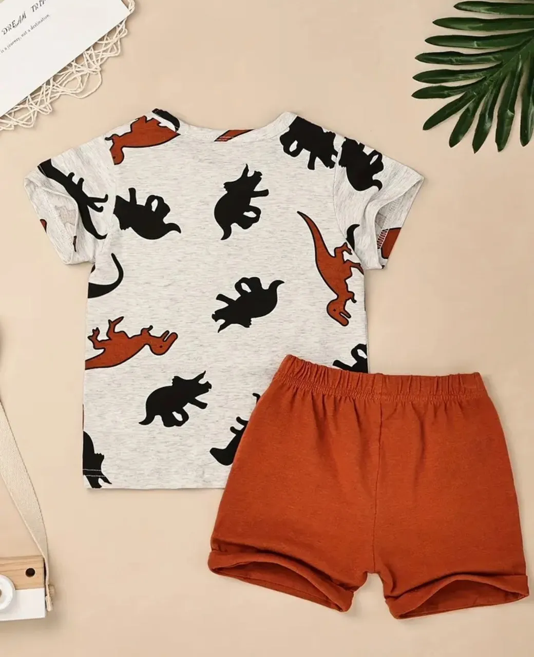 Burnt Dino Boy's 2-pc short set