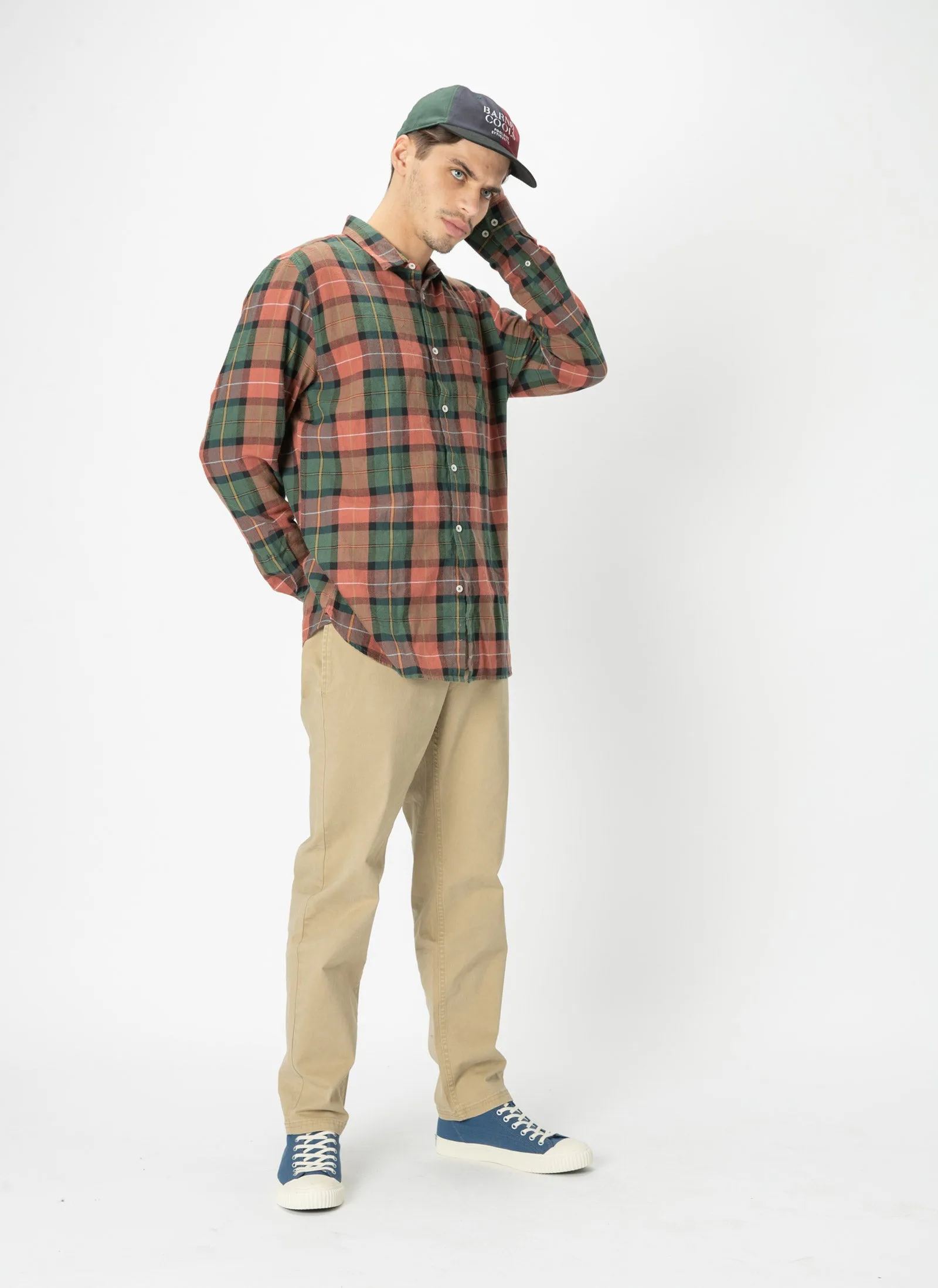 Cabin Long-Sleeve Shirt Woodland Plaid