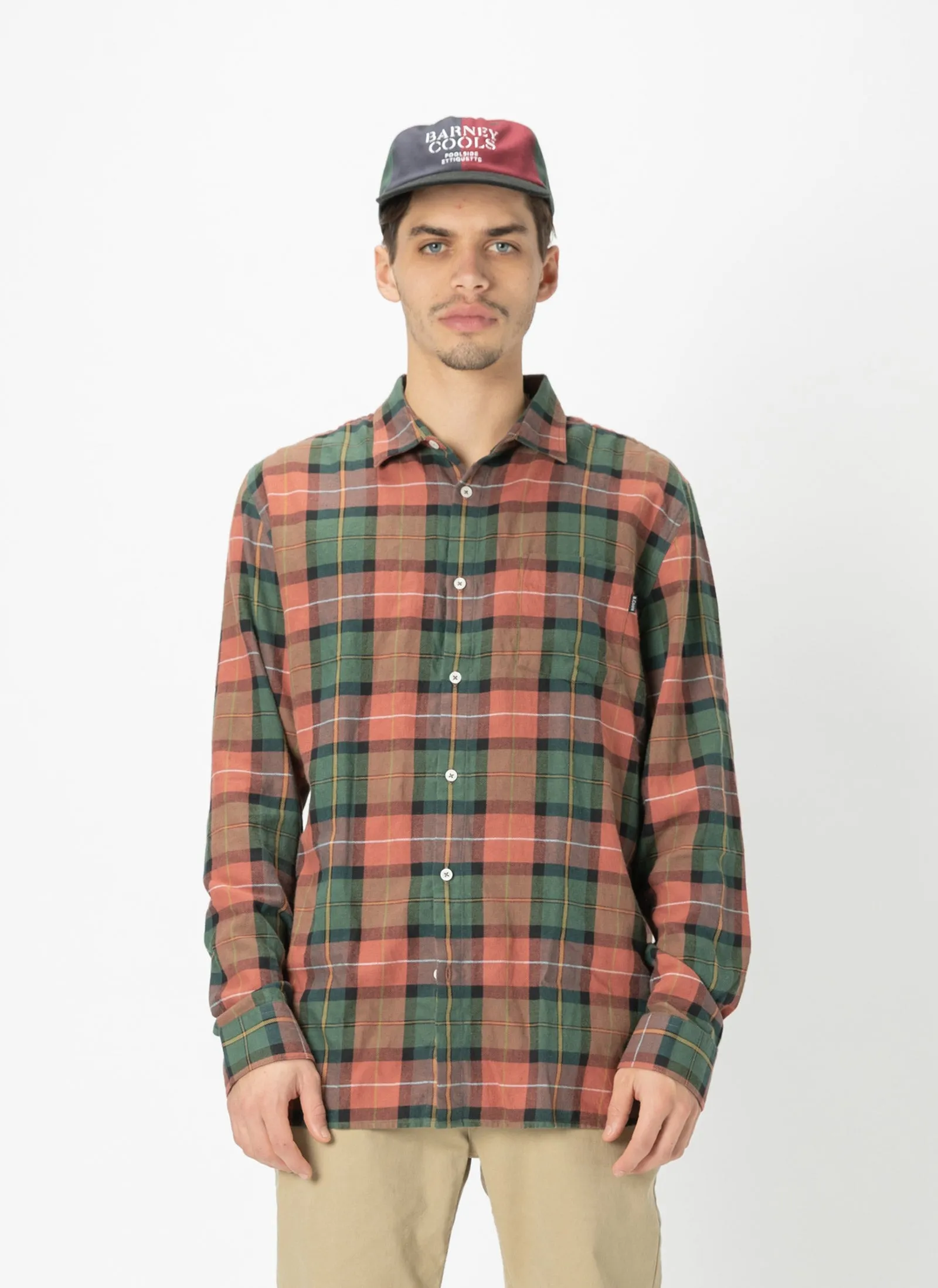 Cabin Long-Sleeve Shirt Woodland Plaid