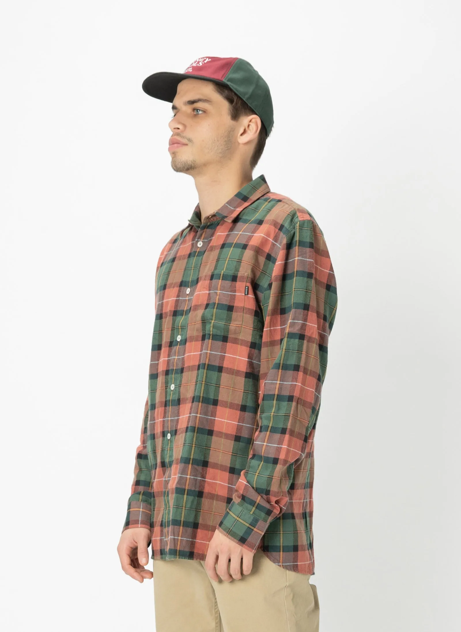 Cabin Long-Sleeve Shirt Woodland Plaid