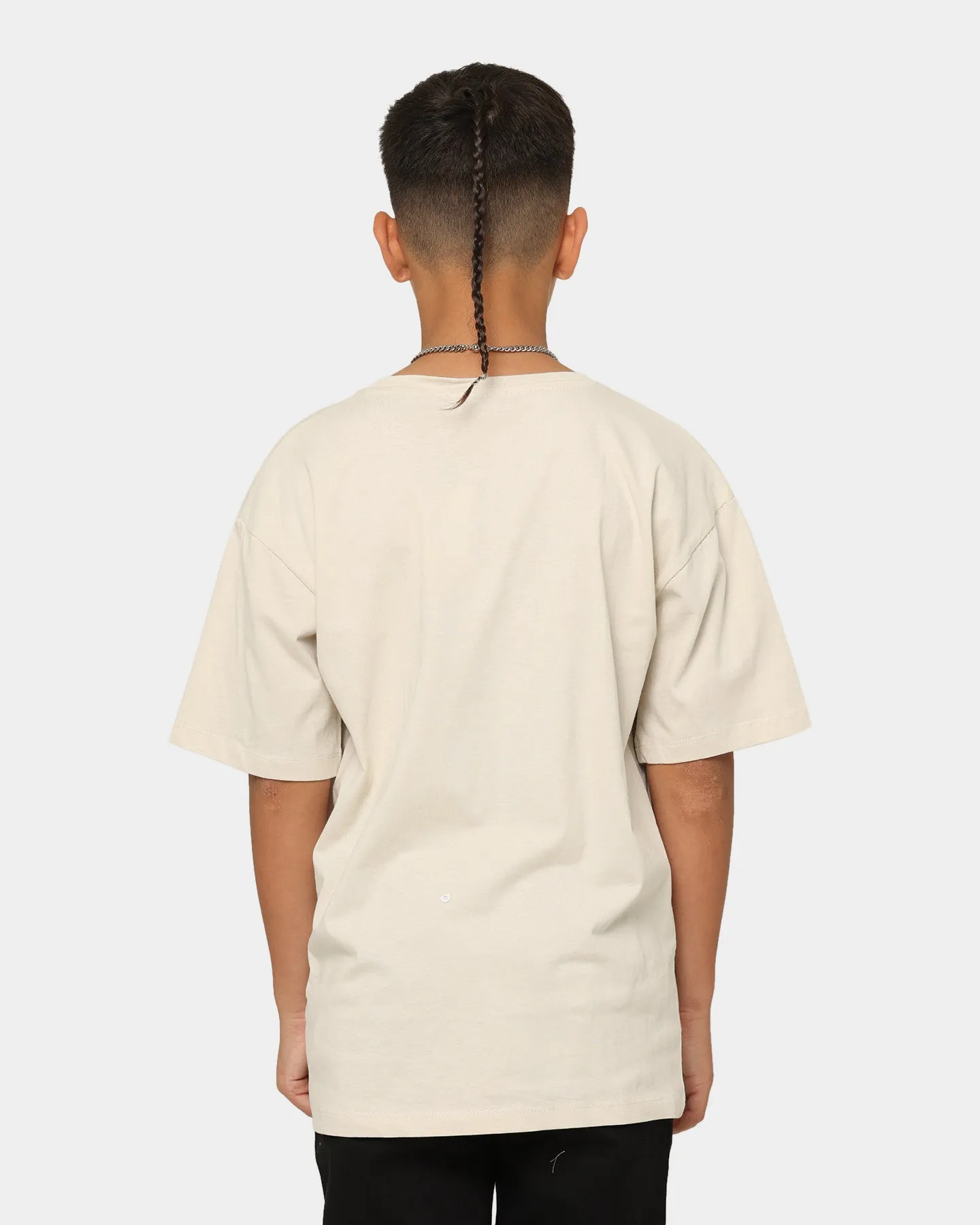 Calvin Klein Kids' Stack Logo Relaxed T-Shirt Eggshell