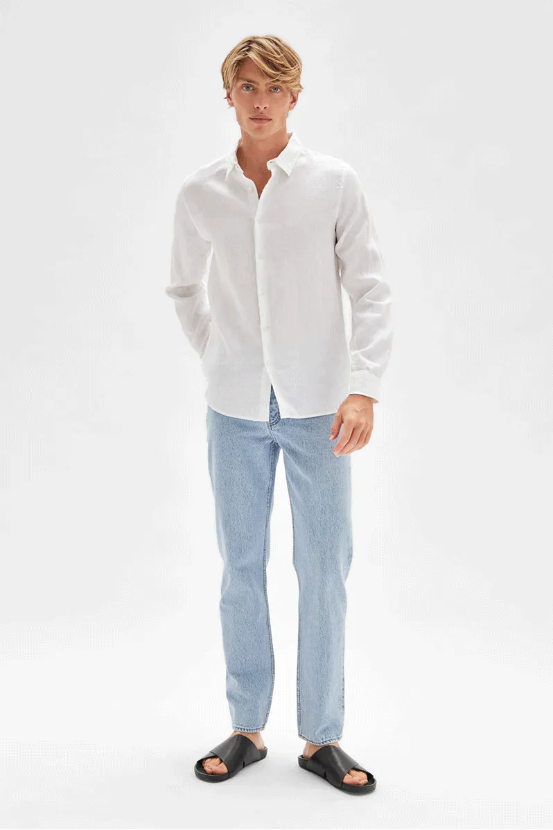 Casual Long Sleeve Shirt - White