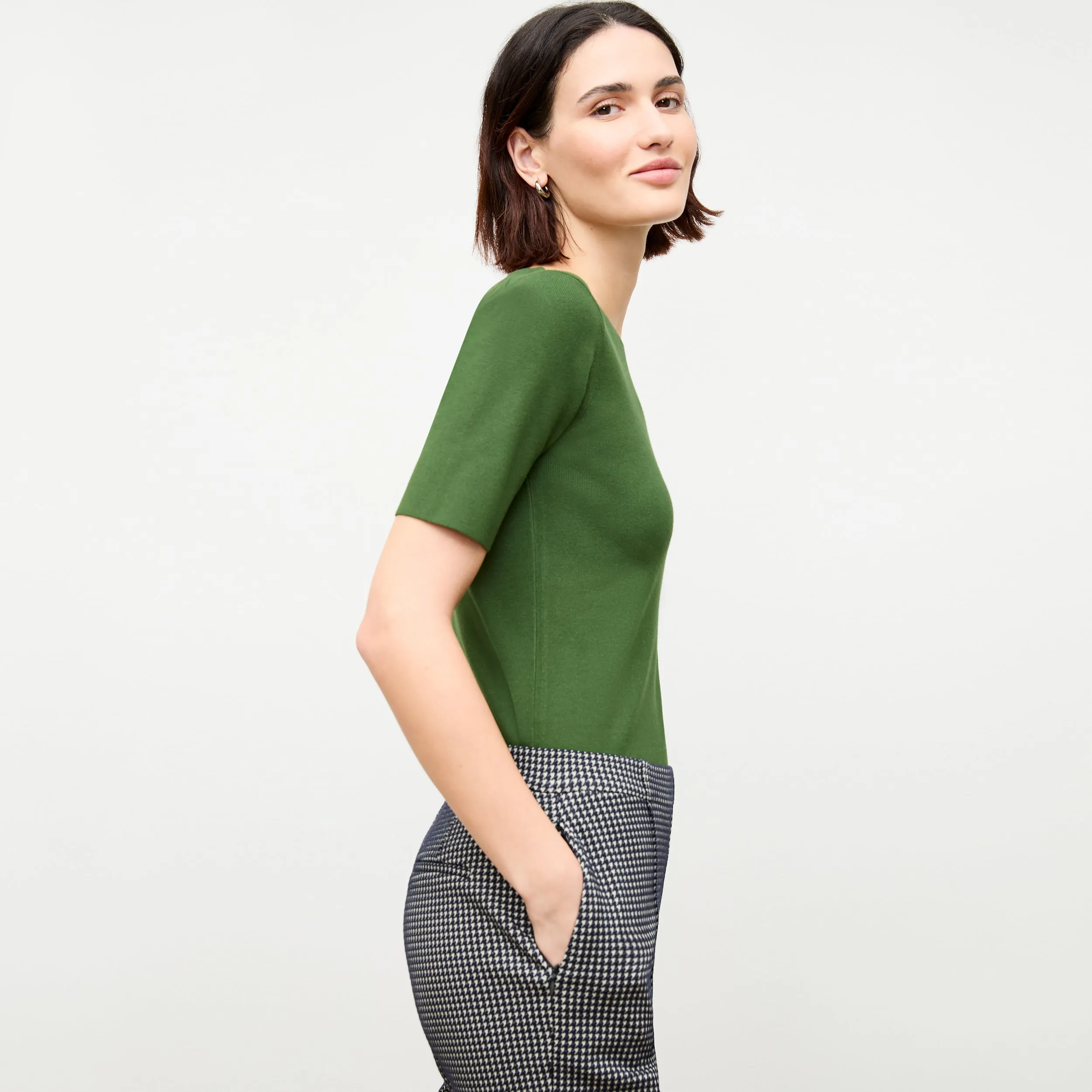 Choe Top - Eco 365Knit :: Basil