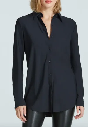 Commando Classic Oversized Button Down Black