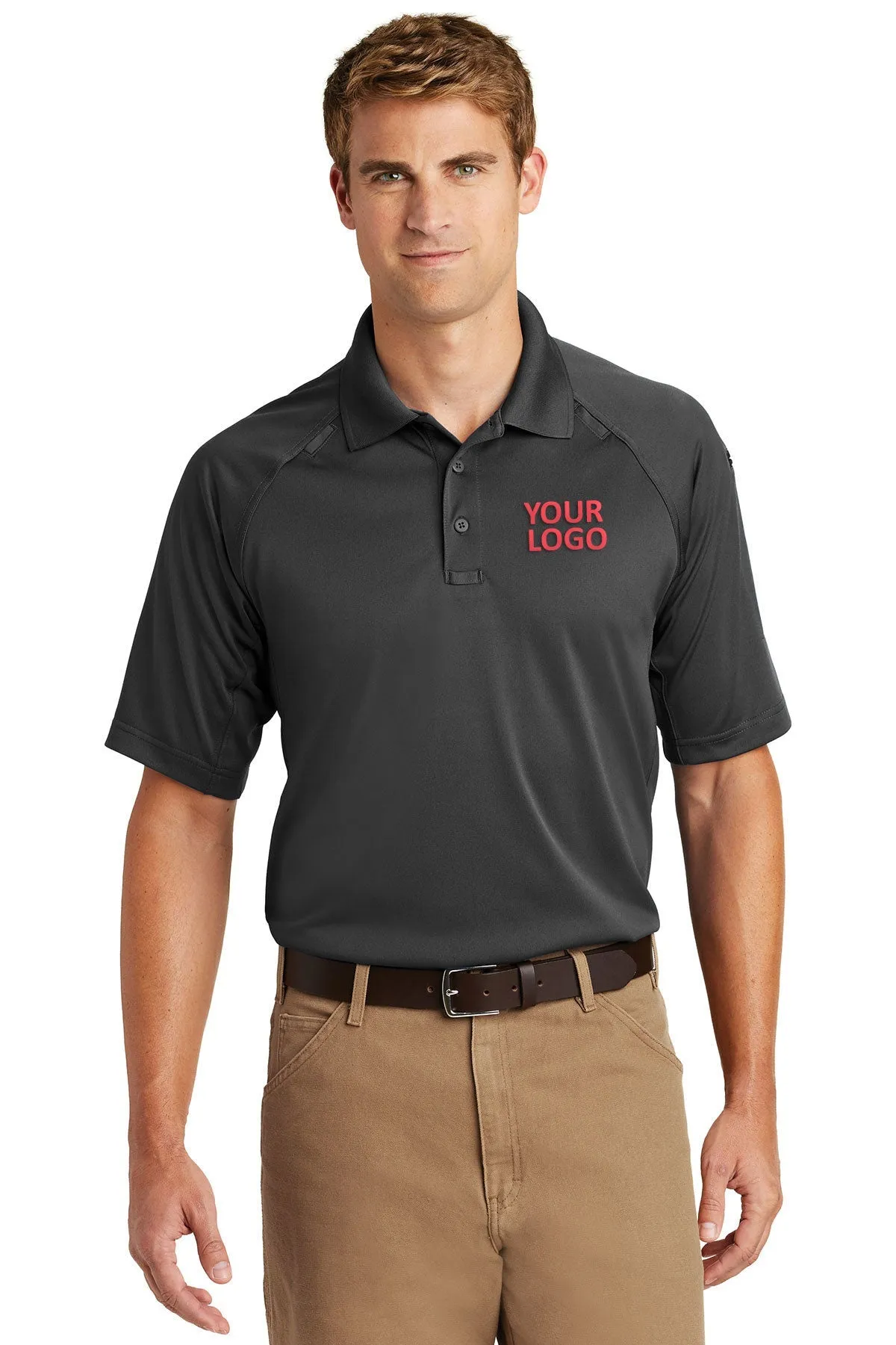 CornerStone Tall Select Tactical Polo, Charcoal