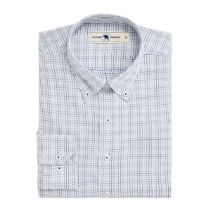 Cromarty Tailored Fit Brushed Performance Twill - Blue Horizon