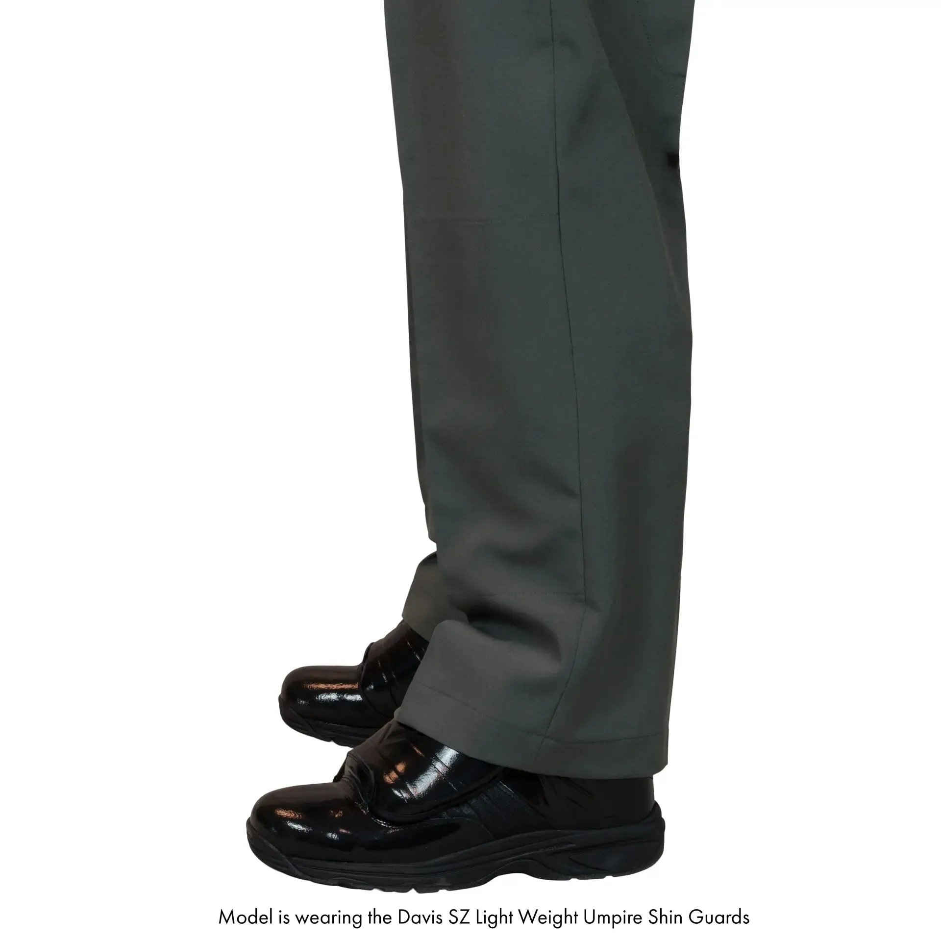 Davis Core Lightweight Flat Front Charcoal Plate Umpire Pant