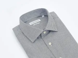 Dress Shirt Slim Fit Check Black