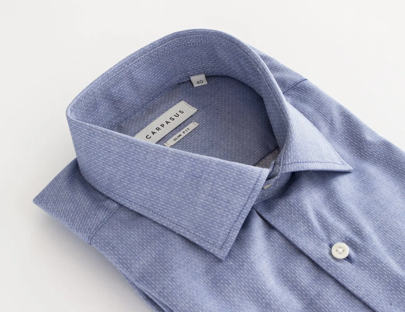 Dress Shirt Slim Fit Dobby Blue