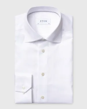 ETON 10001234100 WHITE SIGNATURE TWILL SUPER-SLIM SC SHIRT