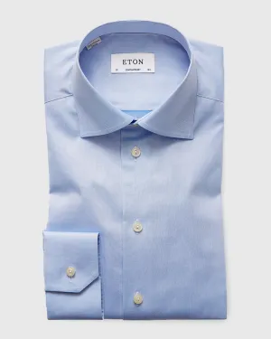 ETON 30007931121 BLUE SIGNATURE TWILL CONTEMPORARY SC SHIRT