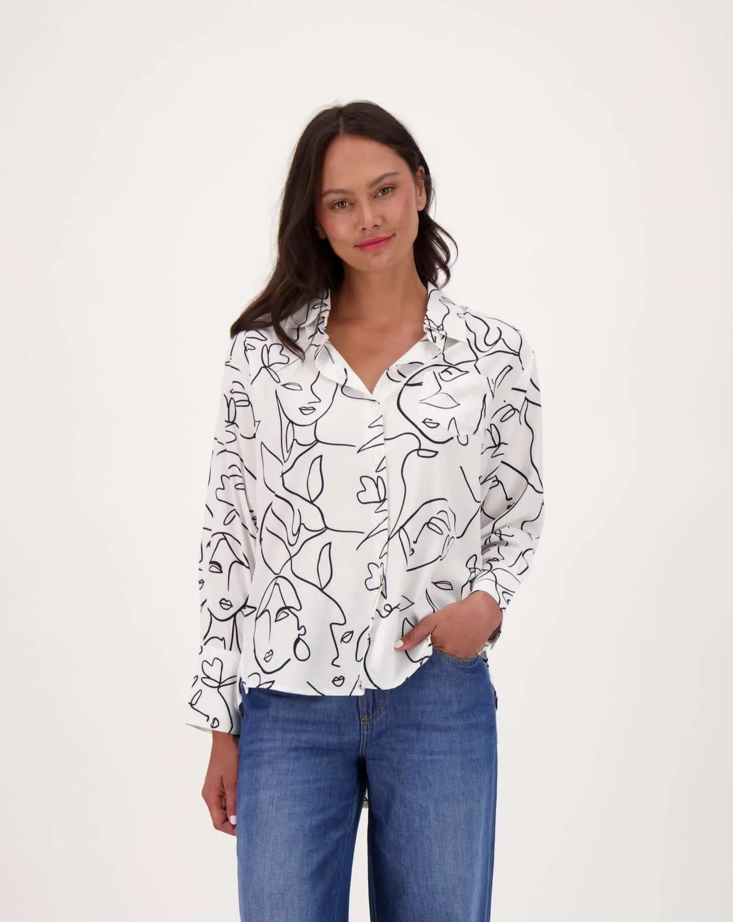 Face Art Print Shirt