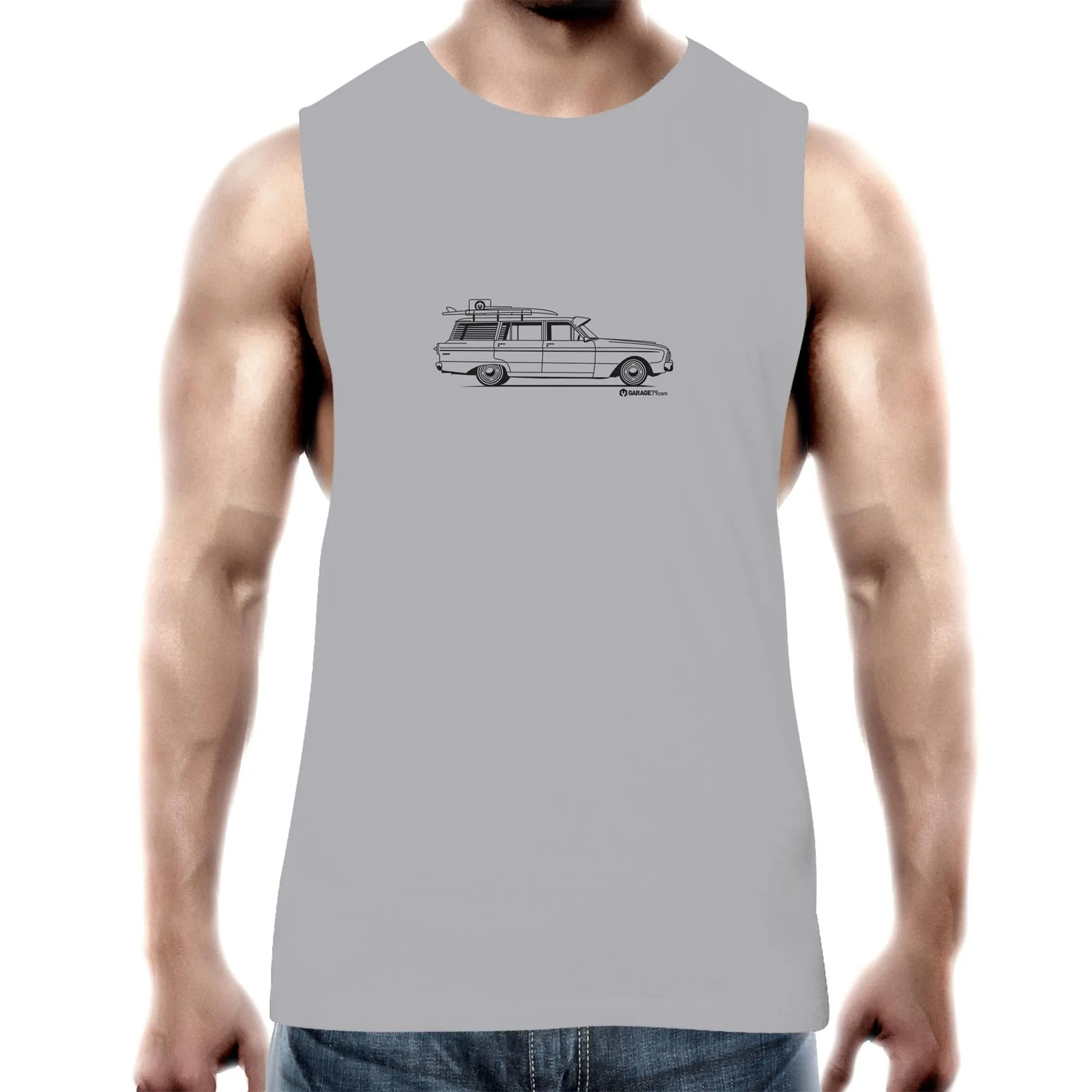 Falcon Wagon on the Side Mens Barnard Tank Top Tee