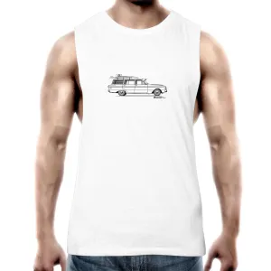 Falcon Wagon on the Side Mens Barnard Tank Top Tee