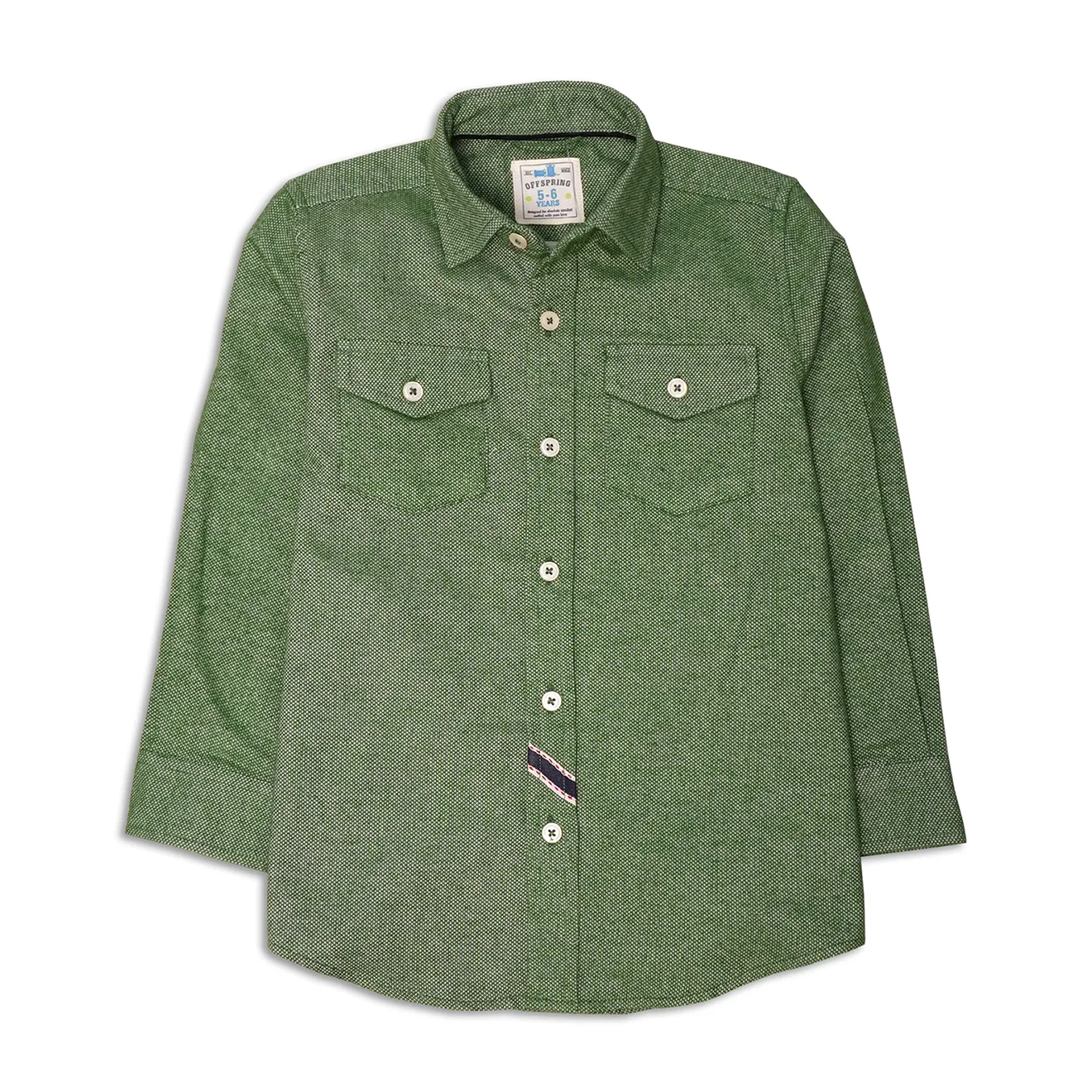 Green Oxford Warm Shirt