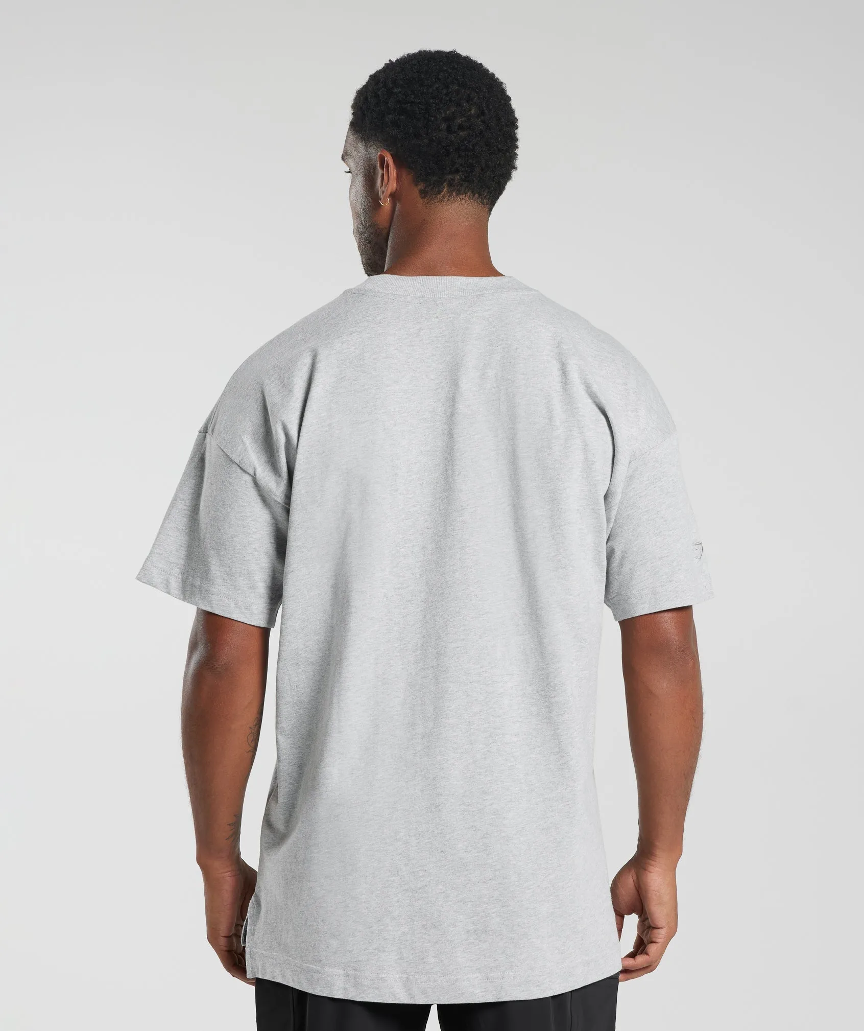 Gymshark Rest Day Essentials T-Shirt - Light Grey Core Marl