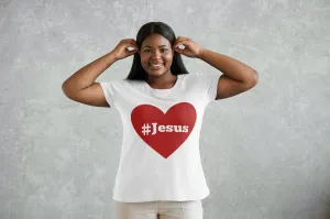 Hashtag Jesus Love T-shirt - Faith-Inspired Design, Soft Cotton, Unisex Fit