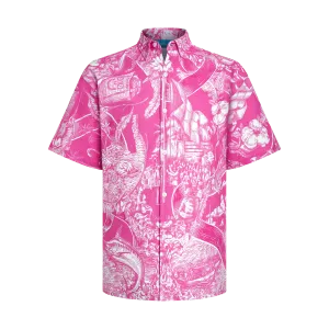 HERITAGE BREAST CANCER AWARENESS LINEN SHIRT-PINK