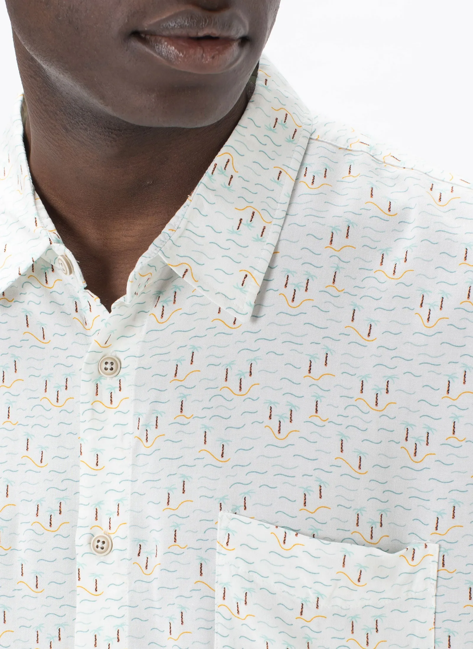 Holiday Shirt Micro Palms