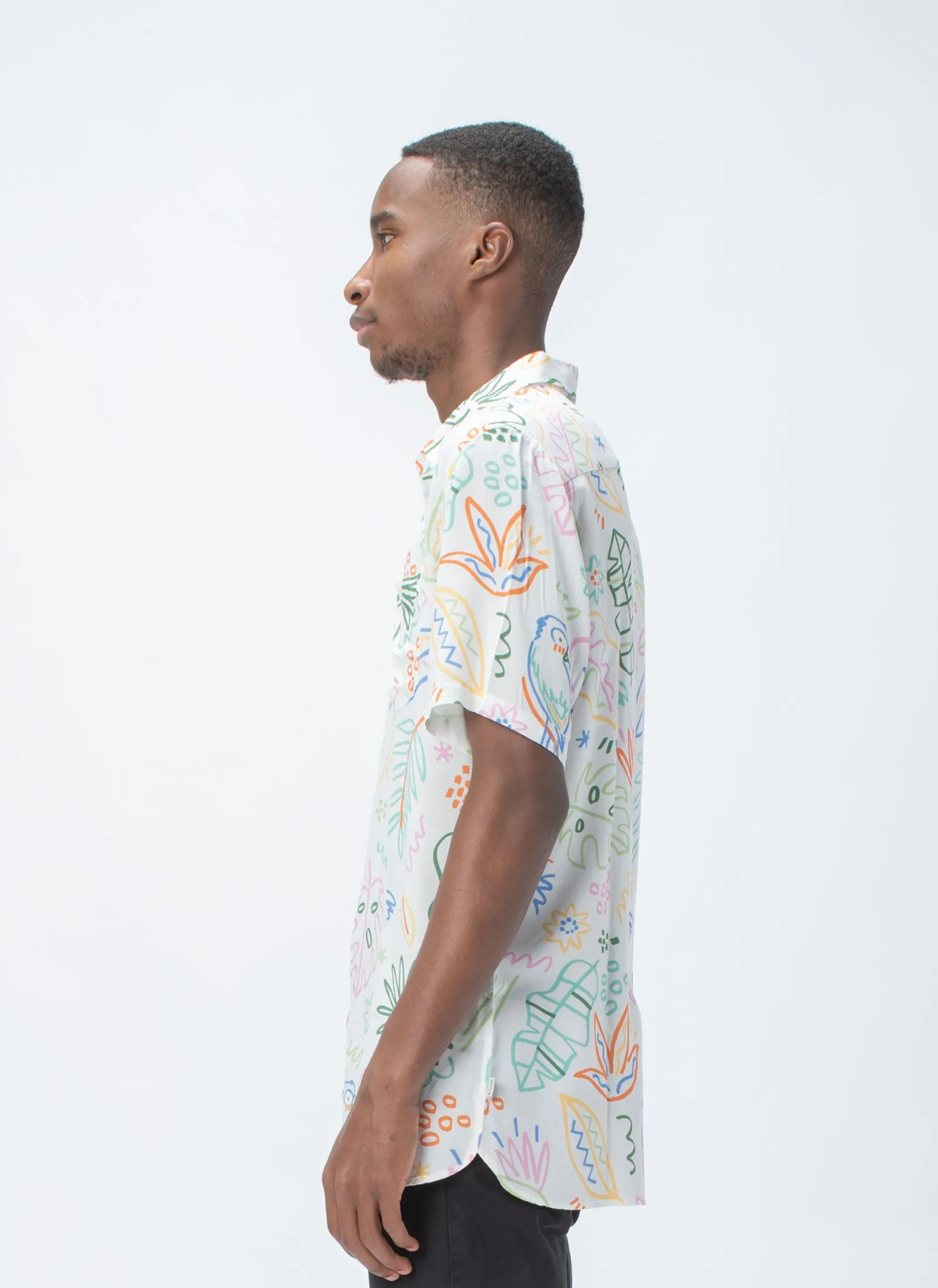 Holiday Short-Sleeve Shirt White Summer