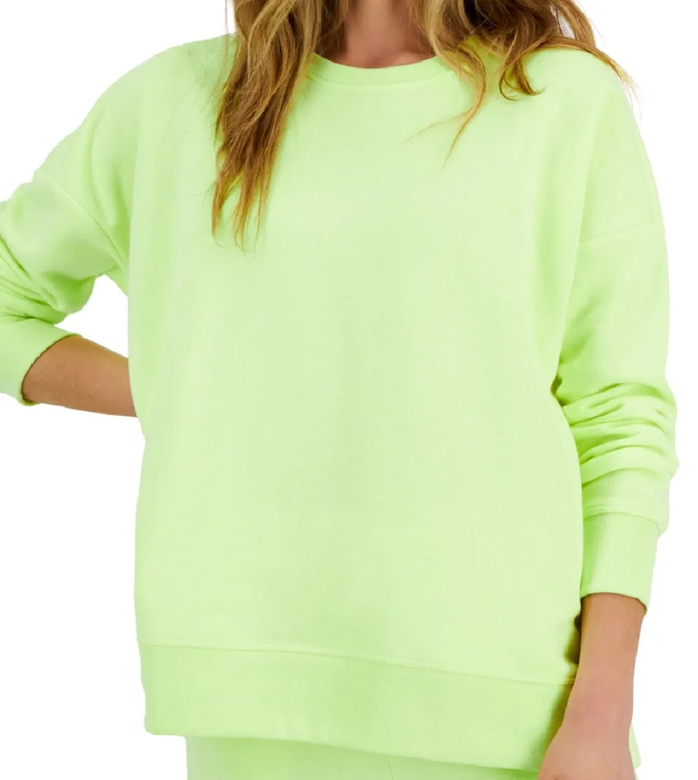 ID Ideology Women's Fleece Sweatshirt Green Size Small